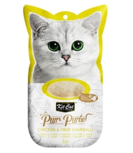 Kit Cat - Purr Puree Chicken & Fiber "Hairball" (4x15g)