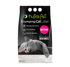 NUTRAPET CAT TURKISH BENTONITE 5KG BABY POWDER ( SCENTED+ CLUMPING)