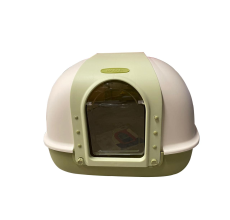 Nutrapet Dragon Inn Butterfly Doors Closed Cat Litter Box- GREEN L60cm X W50cm X H45Cm