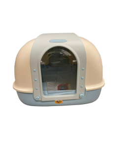 Nutrapet Dragon Inn Butterfly Doors Closed Cat Litter Box-BLUE L60cm X W50cm X H45Cm