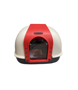 Nutrapet Dragon Inn Butterfly Doors Closed Cat Litter Box -RED L60cm X W50cm X H45Cm