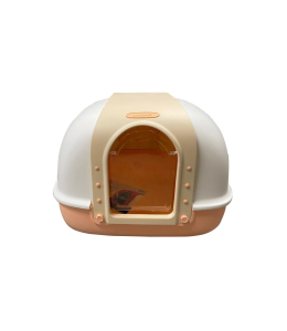 Nutrapet Dragon Inn Butterfly Doors Closed Cat Litter Box -ORANGE L60cm X W50cm X H45Cm