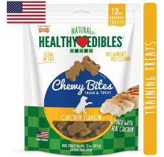 Nylabone Healthy Edibles Grain Free Chewy Bites Chicken Flavor