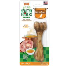 Nylabone Healthy Edibles Bone Broth Ham flavor 1 count Large