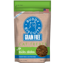 Buddy Biscuits Grain Free Cat Treats with Tender Chicken - 3 oz.