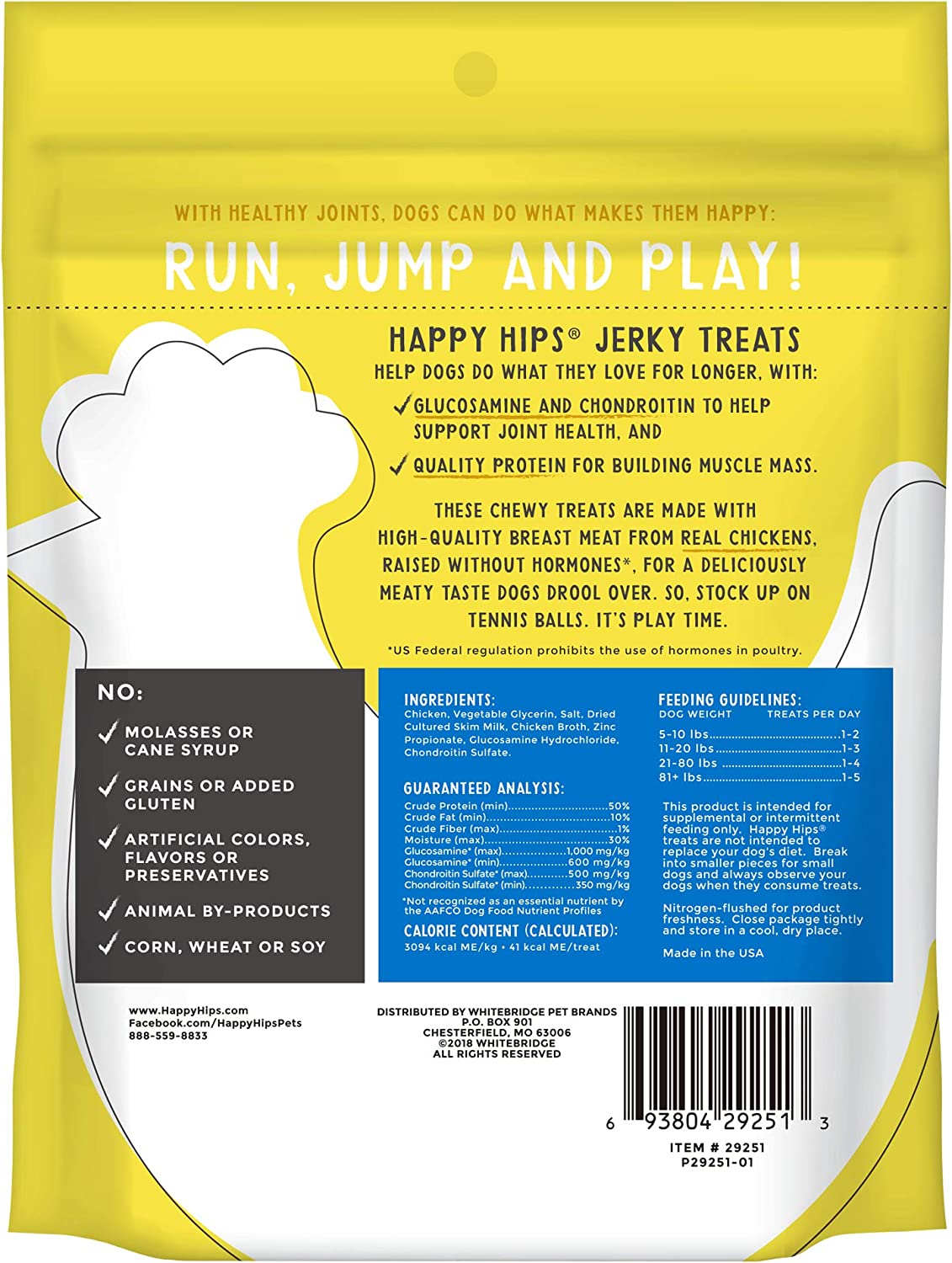 Happy Hips Grain-Free Jerky - Chicken - 4 oz.