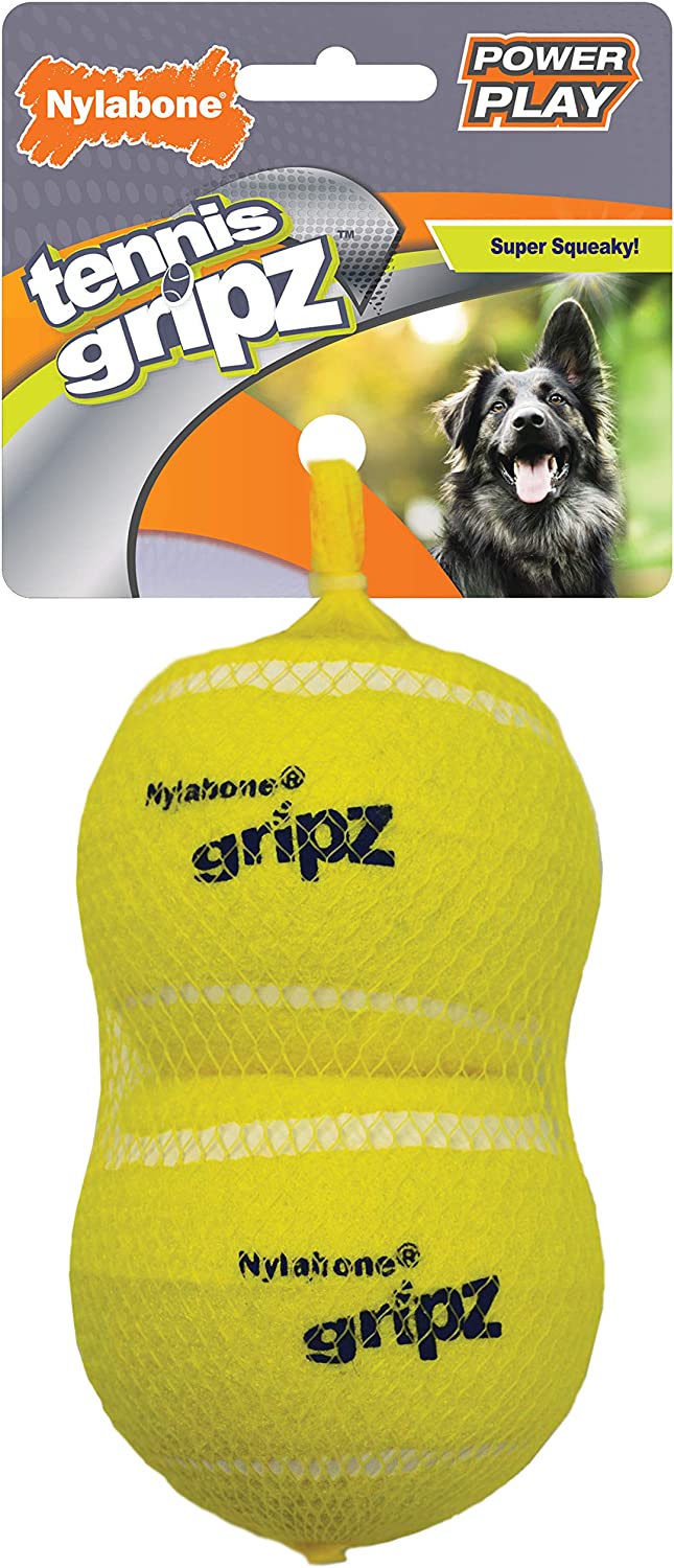 Nylabone Nyla Play Tennis Ball 2pk Large