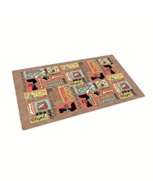 Drymate Dog Bowl Place Mat Cool Dog Brown 16x28cm