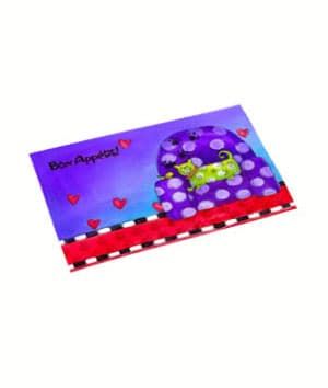 Dry Mate Cat Place Mat Bon Appetite 12x20 Inches