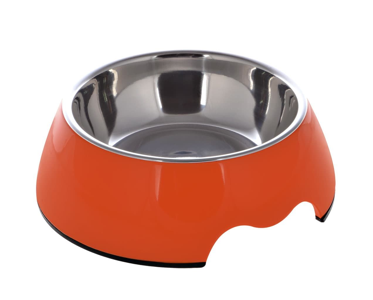 Nutrapet Melamine Round Bowl Orange S: 14*4.5 Cms 160/ml 5.4oz