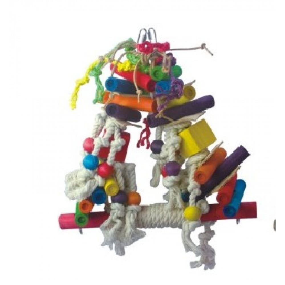 Nutrapet Hanging Bird Toy L40*W8*H35.5cms