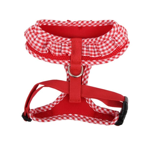 PUPPIA VIVIEN HARNESS A RED S Neck 9.5" Chest 12-17.5"