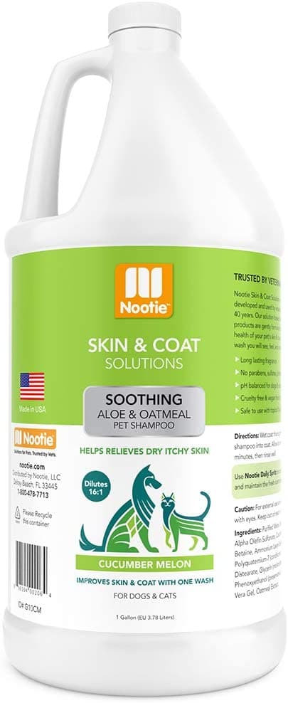 Nootie Shampoo -Soothing Aloe Oatmeal Shampoo - Cucumber Melon Gallon (3.78 Litres)