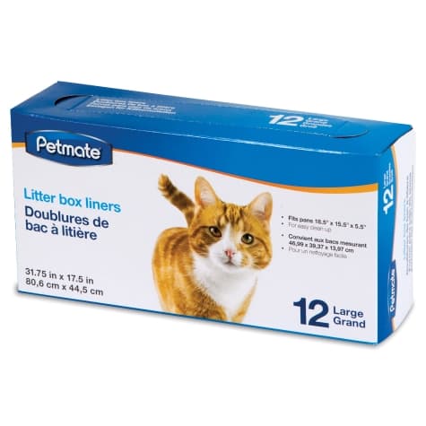 Petmate Litter Pan Liners 12Ct Large