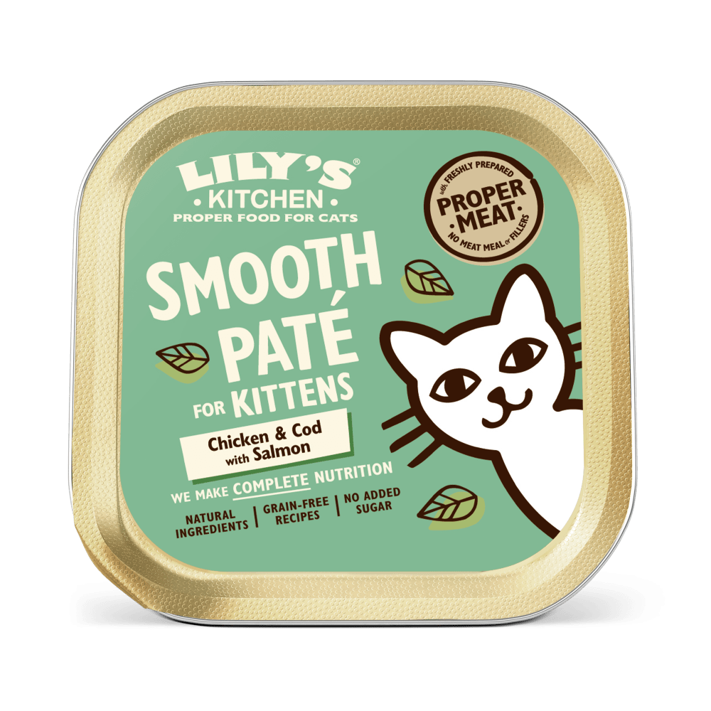 Lily's Kitchen Chicken Cod & Salmon Paté Kitten Wet Food (85g)