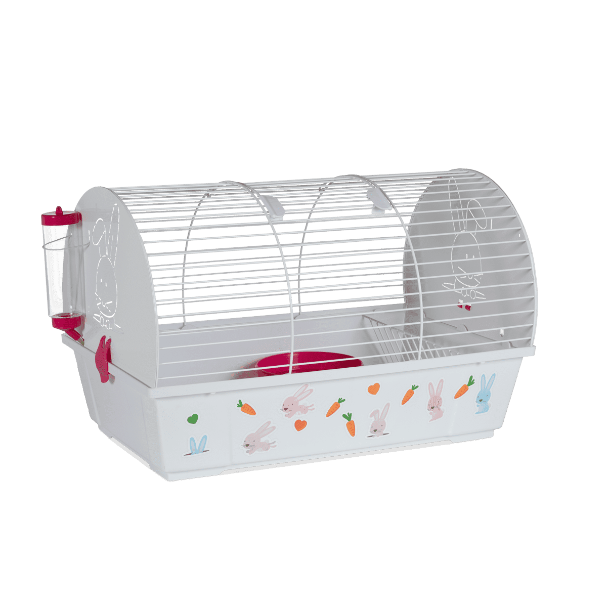 Voltrega Spain Rabbit Cage 993 White Fuchsia