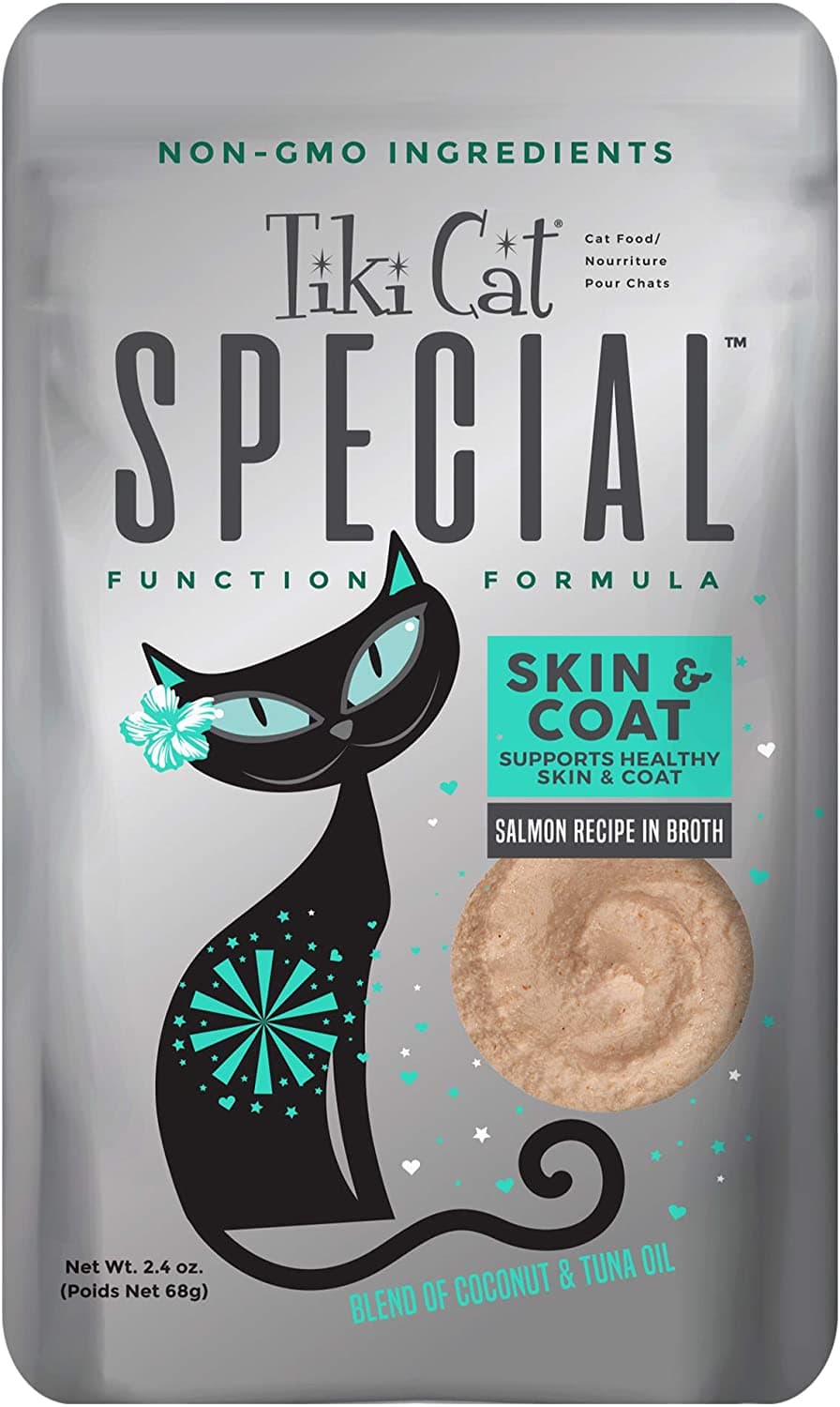 Tiki Cat Special Mousse Skin & Coat Salmon 2.4 oz. pouch