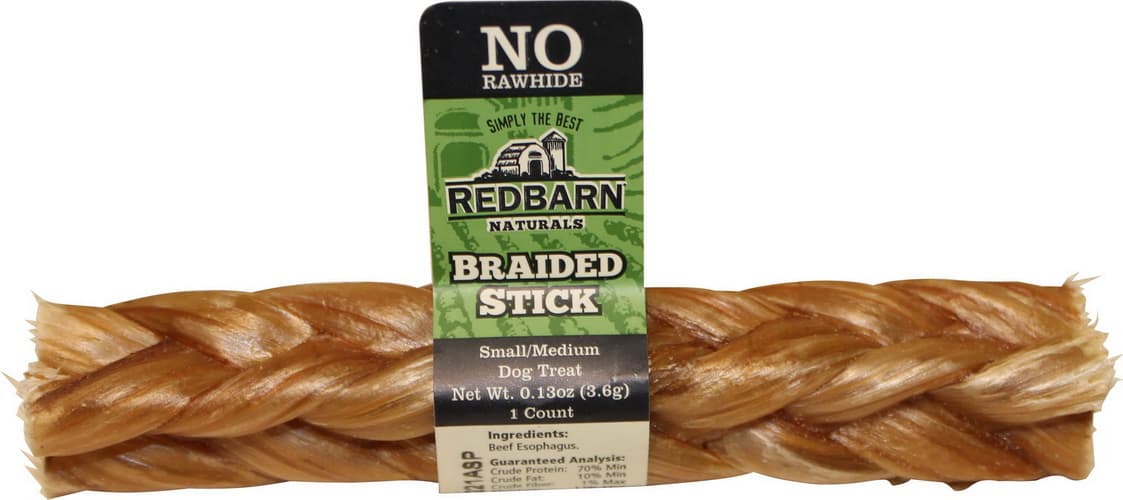 Red Barn Braided Stick Sm/Md Chews 0.13oz/3.6g