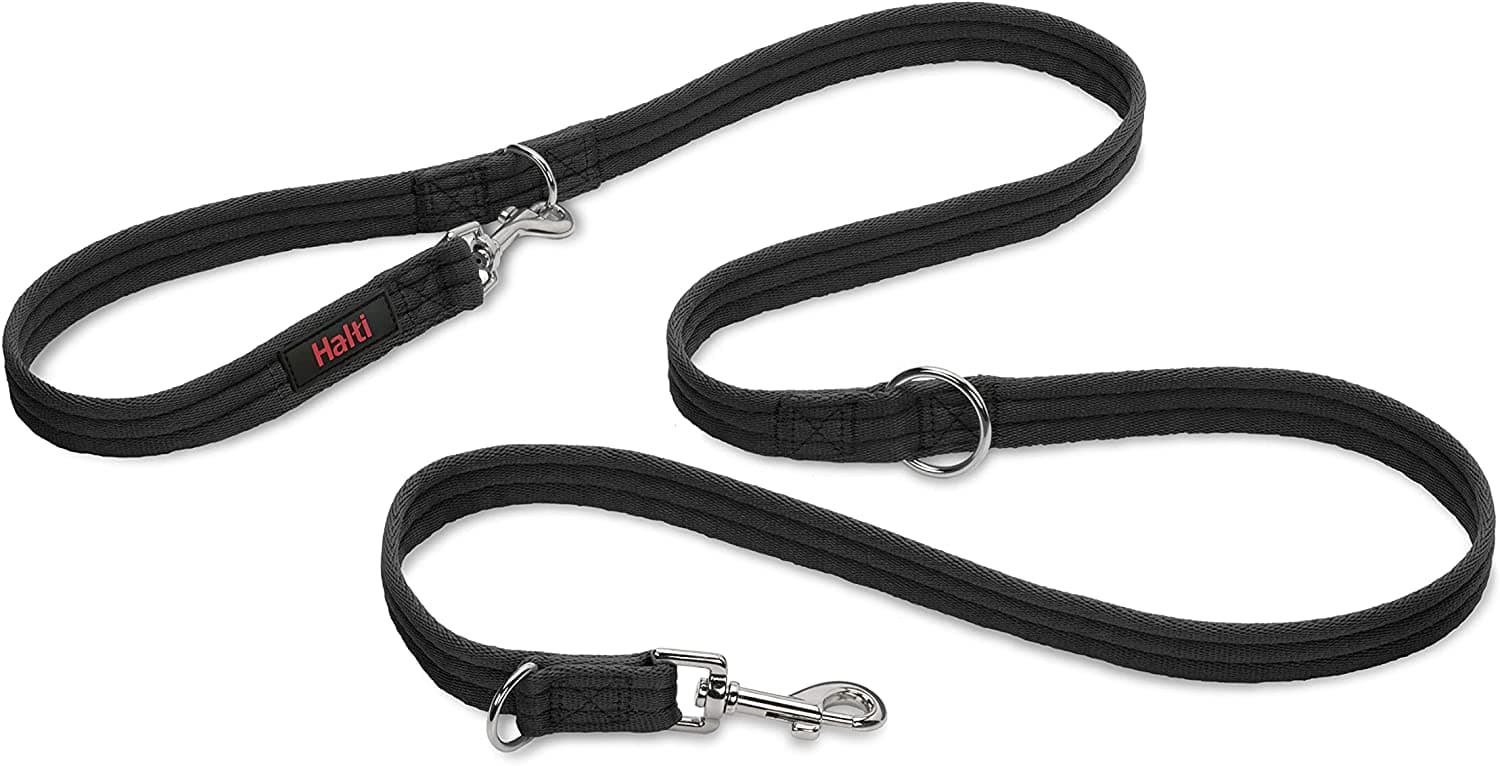 COA HALTI Double Ended Lead Black Large