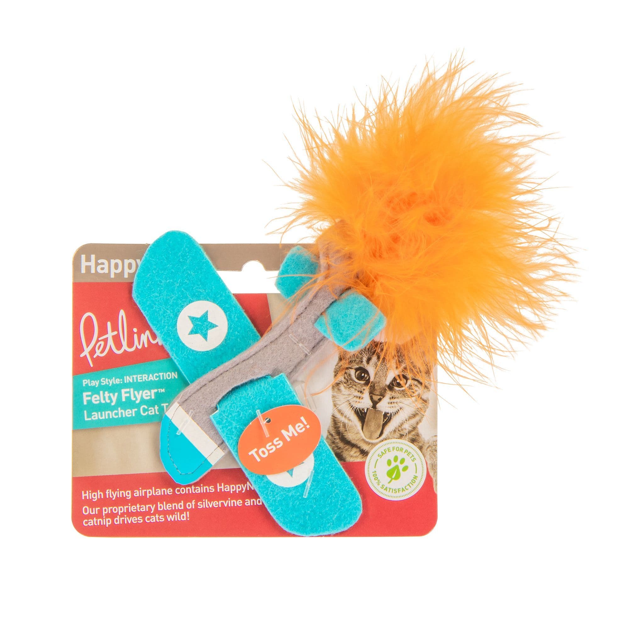 Petlinks® Felty Flyer Airplane Launcher Toy